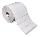 Etiqueta adhesiva termica de cono mediano 4 cm x 4 cm para Balanza