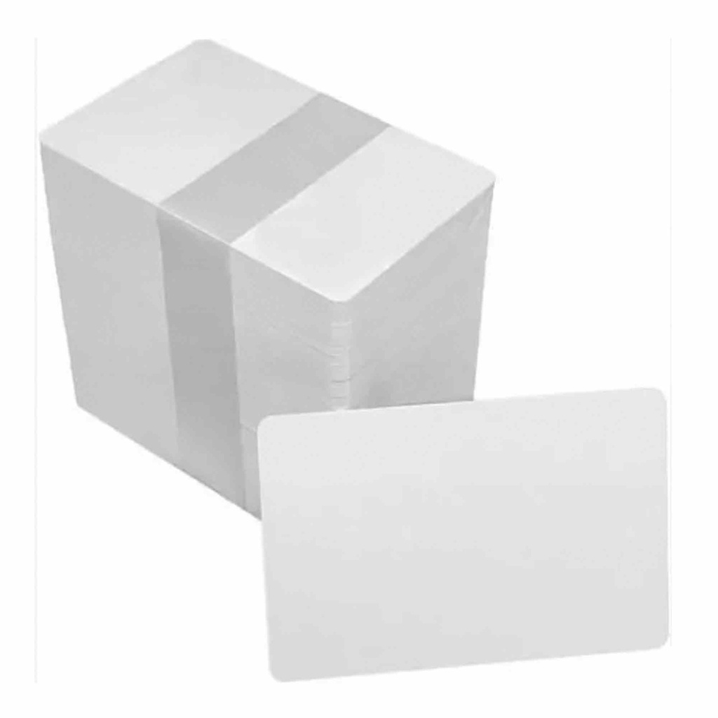 Tarjeta de PVC 0,030 blancas